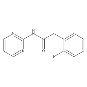 2-Iodo-N-2-pyrimidinylbenzeneacetamide Structure