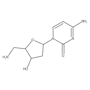 4-Amino-1-((2R,4S,5R)-5-(aminomethyl)-4-hydroxytetrahydrofuran-2-yl)pyrimidin-2(1H)-one Structure