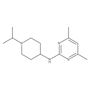 N-(1-isopropylpiperidin-4-yl)-4,6-dimethylpyrimidin-2-amine Structure
