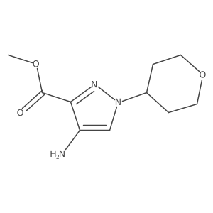 Methyl 4-amino-1-(tetrahydro-2h-pyran-4-yl)-1h-pyrazole-3-carboxylate Structure