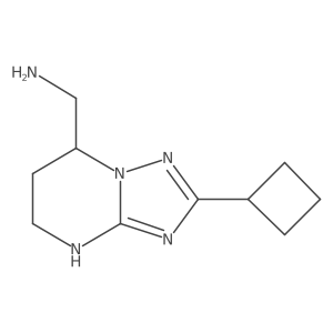 {2-cyclobutyl-4H,5H,6H,7H-[1,2,4]triazolo[1,5-a]pyrimidin-7-yl}methanamine Structure