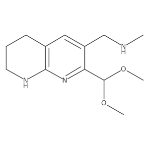 2-(Dimethoxymethyl)-5,6,7,8-tetrahydro-n-methyl-1,8-naphthyridine-3-methanamine Structure