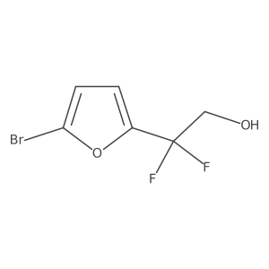 2-(5-Bromofuran-2-yl)-2,2-difluoroethan-1-ol Structure