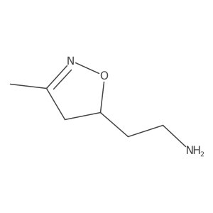 2-(3-Methyl-4,5-dihydro-1,2-oxazol-5-yl)ethan-1-amine结构式