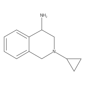2-Cyclopropyl-1,2,3,4-tetrahydroisoquinolin-4-amine结构式