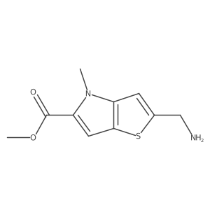 methyl 2-(aminomethyl)-4-methyl-4H-thieno[3,2-b]pyrrole-5-carboxylate Structure