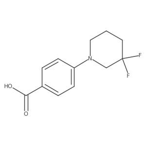 4-(3,3-Difluoropiperidin-1-yl)benzoic acid结构式