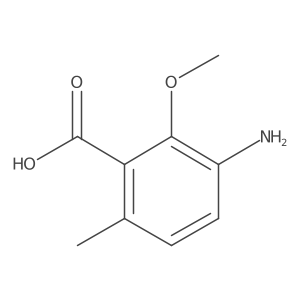 3-Amino-2-methoxy-6-methylbenzoic acid结构式