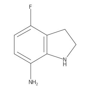 4-fluoro-2,3-dihydro-1H-indol-7-amine Structure