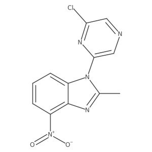 1-(6-Chloro-2-pyrazinyl)-2-methyl-4-nitro-1H-benzimidazole结构式