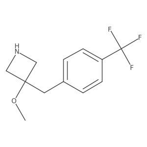 3-Methoxy-3-{[4-(trifluoromethyl)phenyl]methyl}azetidine Structure
