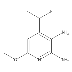2,3-Diamino-4-(difluoromethyl)-6-methoxypyridine Structure