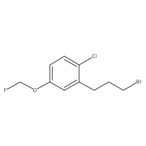 1-(3-Bromopropyl)-2-chloro-5-(fluoromethoxy)benzene结构式