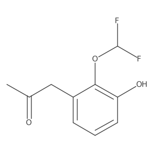 1-(2-(Difluoromethoxy)-3-hydroxyphenyl)propan-2-one Structure