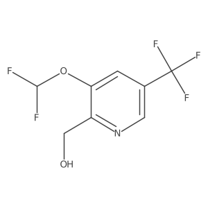 (3-(Difluoromethoxy)-5-(trifluoromethyl)pyridin-2-yl)methanol结构式