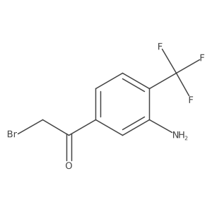 3'-Amino-4'-(trifluoromethyl)phenacyl bromide Structure