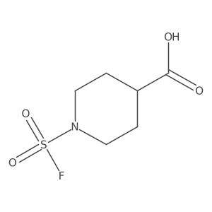 1-(fluorosulfonyl)-4-Piperidinecarboxylic acid Structure