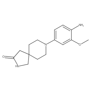 8-(4-Amino-3-methoxyphenyl)-2,8-diazaspiro[4.5]decan-3-one Structure