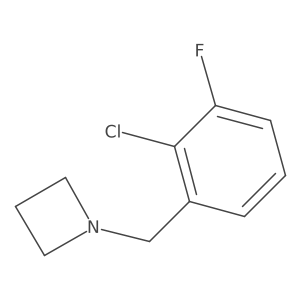 1-(2-Chloro-3-fluorobenzyl)azetidine Structure