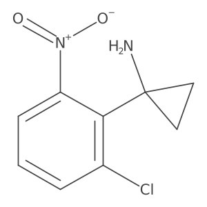 1-(2-Chloro-6-nitrophenyl)cyclopropan-1-amine结构式