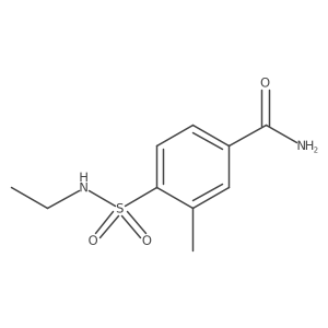 4-(Ethylsulfamoyl)-3-methylbenzamide结构式