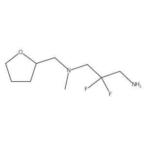 (3-Amino-2,2-difluoropropyl)(methyl)[(oxolan-2-yl)methyl]amine Structure