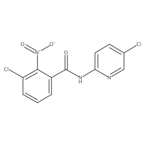 3-chloro-N-(5-chloropyridin-2-yl)-2-nitrobenzamide结构式