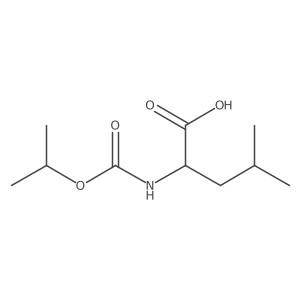 (2S)-4-methyl-2-{[(propan-2-yloxy)carbonyl]amino}pentanoic acid Structure