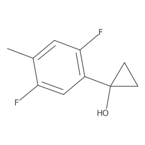 1-(2,5-Difluoro-4-methylphenyl)cyclopropan-1-ol Structure