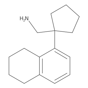 [1-(5,6,7,8-Tetrahydronaphthalen-1-yl)cyclopentyl]methanamine Structure