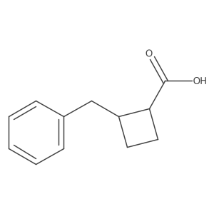 (1R,2R)-2-Benzylcyclobutane-1-carboxylic acid Structure
