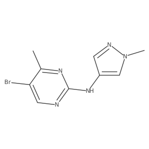 5-bromo-4-methyl-N-(1-methyl-1H-pyrazol-4-yl)-2-Pyrimidinamine Structure
