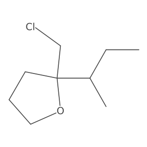 2-(Butan-2-yl)-2-(chloromethyl)oxolane Structure