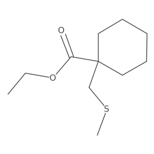 Ethyl 1-((methylthio)methyl)cyclohexanecarboxylate Structure