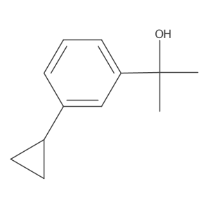 2-(3-Cyclopropylphenyl)propan-2-ol结构式