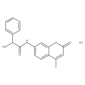 H-D-Phg-AMC.HCl Structure