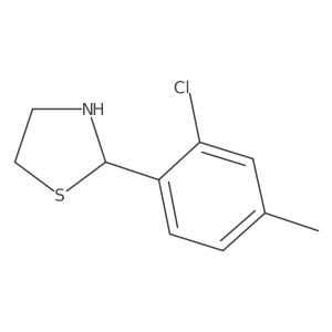 2-(2-Chloro-4-methylphenyl)thiazolidine Structure