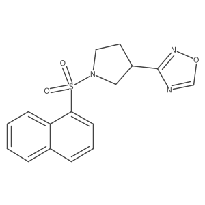3-(1-(Naphthalen-1-ylsulfonyl)pyrrolidin-3-yl)-1,2,4-oxadiazole Structure