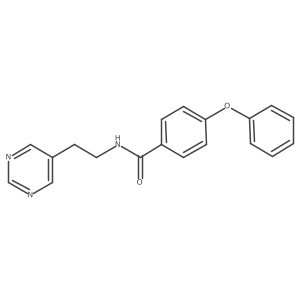 4-phenoxy-N-(2-(pyrimidin-5-yl)ethyl)benzamide结构式