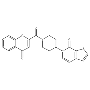 3-(1-(4-oxo-4H-chromene-2-carbonyl)piperidin-4-yl)thieno[3,2-d][1,2,3]triazin-4(3H)-one Structure