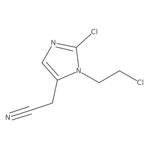 2-[2-Chloro-1-(2-chloroethyl)-1H-imidazol-5-yl]acetonitrile结构式