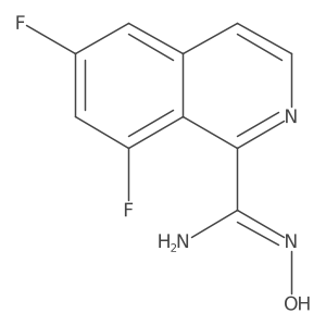 (E)-6,8-Difluoro-N'-hydroxyisoquinoline-1-carboximidamide结构式