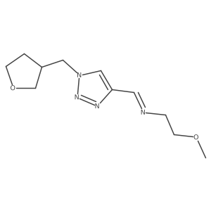 (Z)-(2-Methoxyethyl)({1-[(oxolan-3-yl)methyl]-1H-1,2,3-triazol-4-yl}methylidene)amine Structure