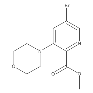 Methyl 5-bromo-3-morpholinopicolinate结构式