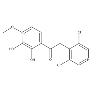 2-(3,5-Dichloro-pyridin-4-yl)-1-(2,3-dihydroxy-4-methoxy-phenyl)-ethanone结构式