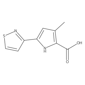 5-(Isothiazol-3-yl)-3-methyl-1H-pyrrole-2-carboxylicacid Structure