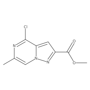 Methyl 4-chloro-6-methylpyrazolo[1,5-a]pyrazine-2-carboxylate结构式