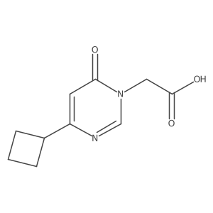 2-(4-cyclobutyl-6-oxopyrimidin-1(6H)-yl)acetic acid结构式