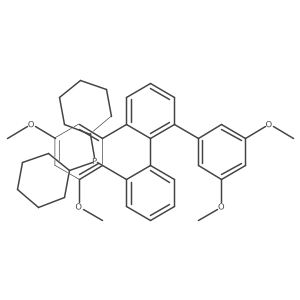 Dicyclohexyl(6'-(3,5-dimethoxyphenyl)-3'',5''-dimethoxy-[1,1':2',1''-terphenyl]-2-yl)phosphane Structure