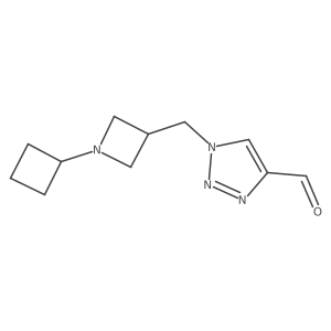 1-((1-cyclobutylazetidin-3-yl)methyl)-1H-1,2,3-triazole-4-carbaldehyde Structure